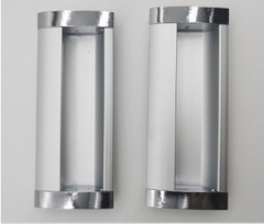 Tay nắm tủ âm màu bạc kích thước 96mm, 128mm.
