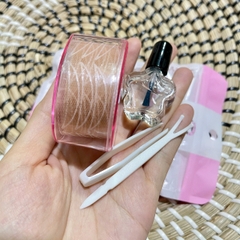 Kích mí hồng trái tim + keo + gắp - size L5 (dài)