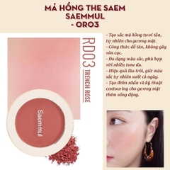 Má hồng THE SAEM saemmul - OR03