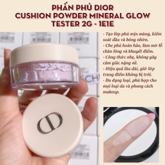 Phấn phủ DIOR cushion powder mineral glow tester 2g - 1E1E