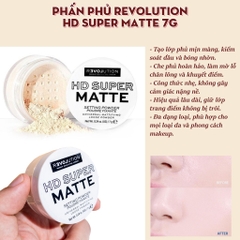 Phấn phủ REVOLUTION hd super matte 7g