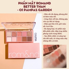 Phấn mắt ROMAND better than - 01 pampas garden
