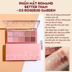 Phấn mắt ROMAND better than - 03 rosebud garden