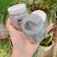 Gel tóc có nhũ HELLO sweet gel - #bạc