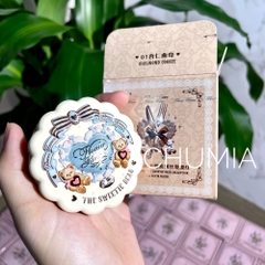 Má hồng FLOWER KNOWS the sweetie bear - #01 almond cookie (GẤU)
