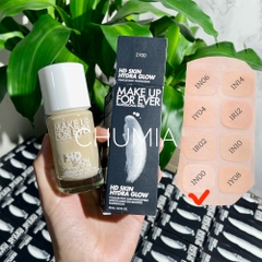 Kem nền MAKE UP for ever hd skin hydra glow 30ml - 1N00 (trắng)