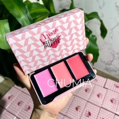 Má hồng MONA 3 color blush palette (má kem) - #vỏ hồng