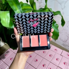Má hồng MONA 3 color blush palette (má kem) - #vỏ đen