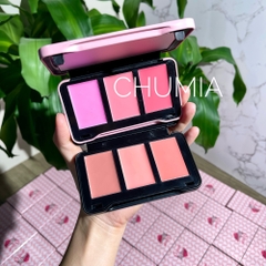 Má hồng MONA 3 color blush palette (má kem) - #vỏ đen