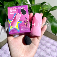 Mút tán nền LAKA Beauty Blender foam pop (SET 1 -- hồng to, đen nhỏ)