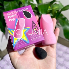 Mút tán nền LAKA Beauty Blender foam pop (SET 1 -- hồng to, đen nhỏ)