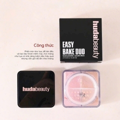 Phấn phủ HUDA easy bake duo 2*6.5g - #cherry peach