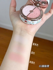 Má hồng FLOWER KNOWS butterfly cloud duo - #01 rouge snow