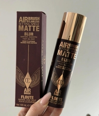 Xịt khoá nền CHARLOTTE air brush matte blur 100ml - vỏ nhám (da dầu)