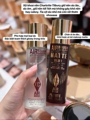 Xịt khoá nền CHARLOTTE air brush matte blur 100ml - vỏ nhám (da dầu)