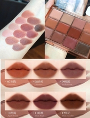 Bảng son CARMELA velvet blur - #0627 light euro (bảng nâu)