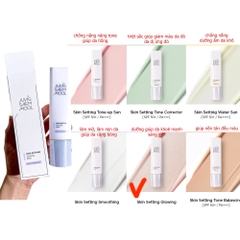 Kem lót JUNG SAEM mool skin setting glowing base 40ml #healthy glow (nhãn tím)