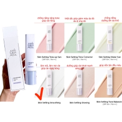 Kem lót JUNG SAEM mool skin setting smoothing base 40ml #lasting effect (nhãn xanh)