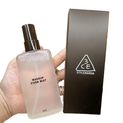 Xịt khóa nền 3CE fixer mist 100ml - vỏ đen