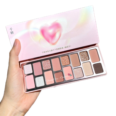 Phấn mắt Cheeryep Qianyan Natural Color 16 ô - #06 Hồng (trái tim hồng)