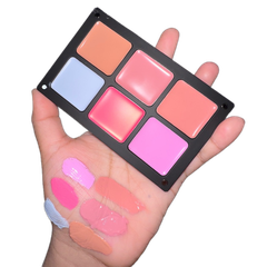 Má hồng DREAMER UMI blusher palette 6ô (kem) - cool (không cọ)