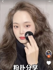 Set 2 mút phấn phủ BLACK (1 vuông + 1 tròn)