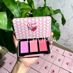 Má hồng MONA 3 color blush palette (má kem) - #vỏ hồng