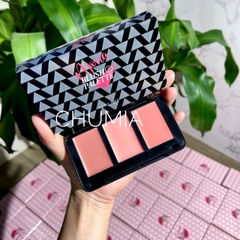Má hồng MONA 3 color blush palette (má kem) - #vỏ đen