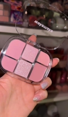 Phấn mắt + bắt sáng + má WAKEMAKE soft sheer 6ô - #02 lazy rose