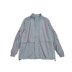 STACKED WINDBREAKER METALLIC GREY