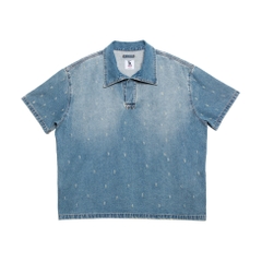 RAINFALL DENIM POLO SHIRT