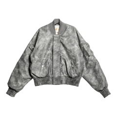 LUNA LEATHER BOMBER JACKET