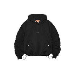 BOMBER HOODIE - BLACK