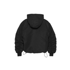 BOMBER HOODIE - BLACK