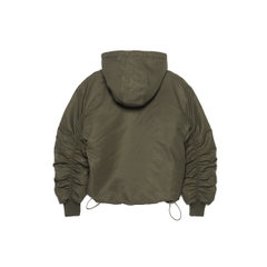 BOMBER HOODIE - OLIVE