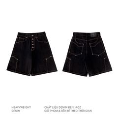 OBSIDIAN DENIM SHORTS