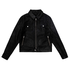 OIL BLACK TRUCKER JACKET
