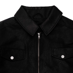 OIL BLACK TRUCKER JACKET