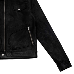 OIL BLACK TRUCKER JACKET