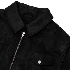 OIL BLACK TRUCKER JACKET