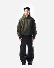 BOMBER HOODIE - OLIVE