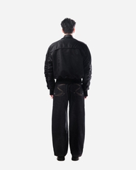 FORGE COLLAR BOMBER - BLACK