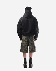 BOMBER HOODIE - BLACK