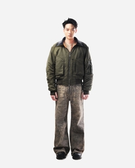 FORGE COLLAR BOMBER - OLIVE