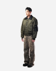 FORGE COLLAR BOMBER - OLIVE