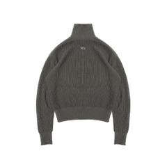 STONE MOSS ZIP KNIT