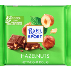 THANH SOCOLA VUÔNG Ritter Sport Alpine Milk / Strawberry Yogurt / Butter Biscuit / Hazelnuts, 100g