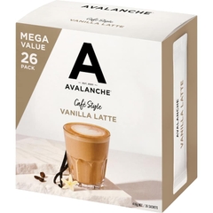 HỘP 26 GÓI CÀ PHÊ Cafe Style AVALANCHE Coffee Sticks, Vanilla Latte / Caramel Latte, 416g