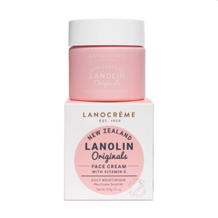 KEM DƯỠNG ẨM Lanocreme Lanolin Face Cream, Originals / Vitamin E – Cấp Ẩm, Mịn Màng Cả Ngày, 100g