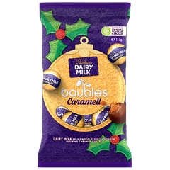 TÚI 10 VIÊN SOCOLA TRÒN QUẢ CHÂU Cadbury Dairy CARAMELLO / MILK Chocolate Baubles, 114g